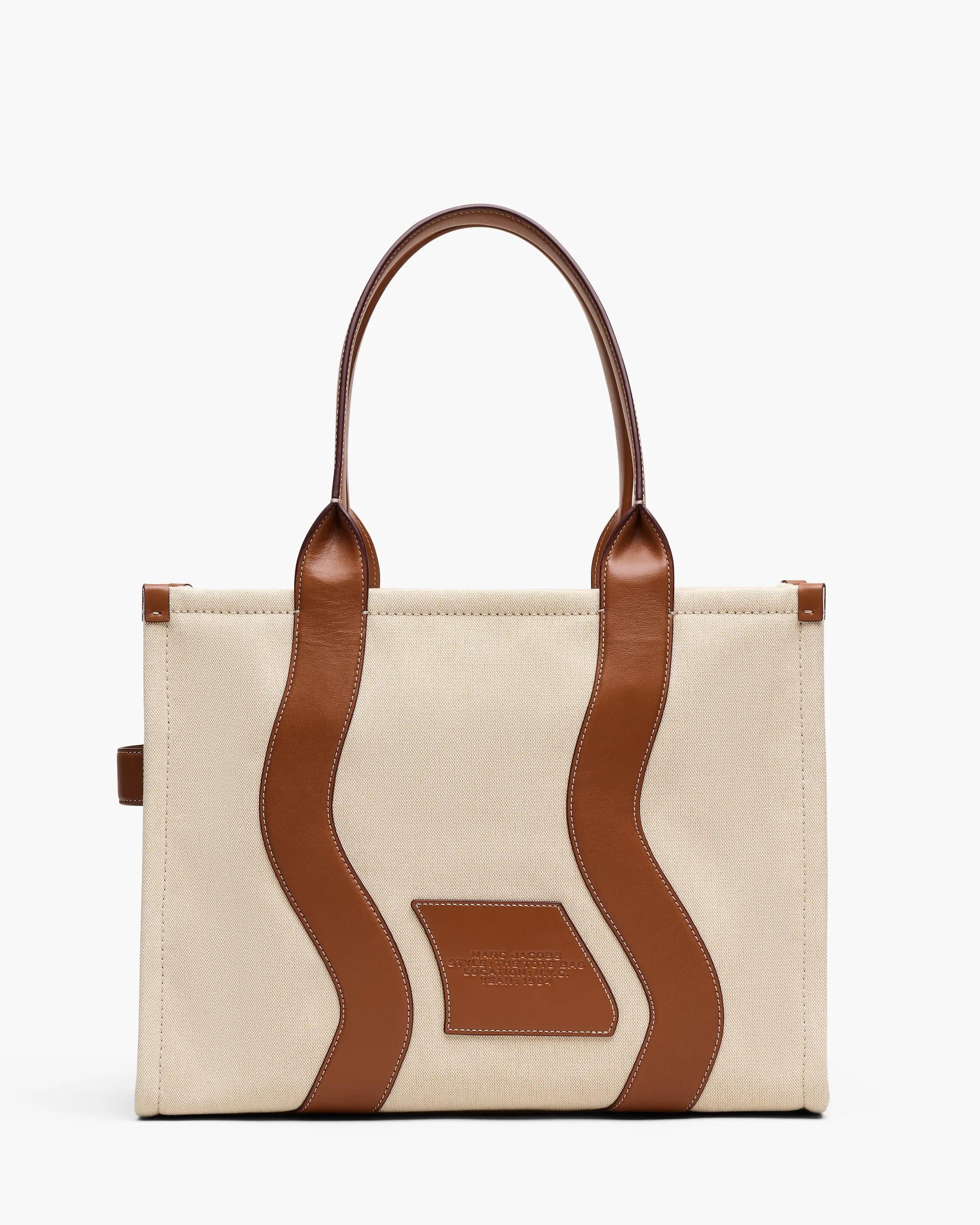 The Wavy Canvas Large Tote Bag