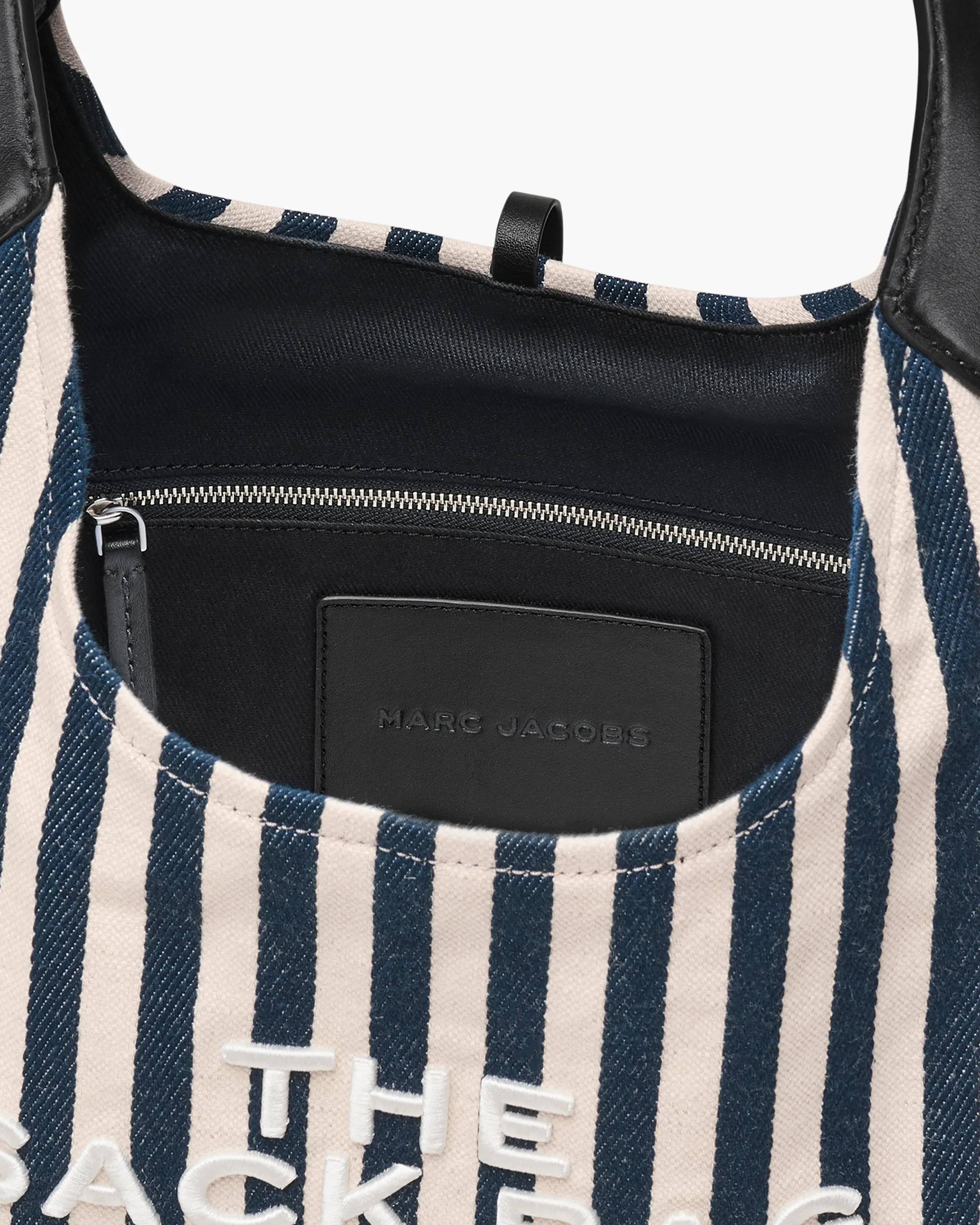 The Stripe Canvas Belted Sack Bag