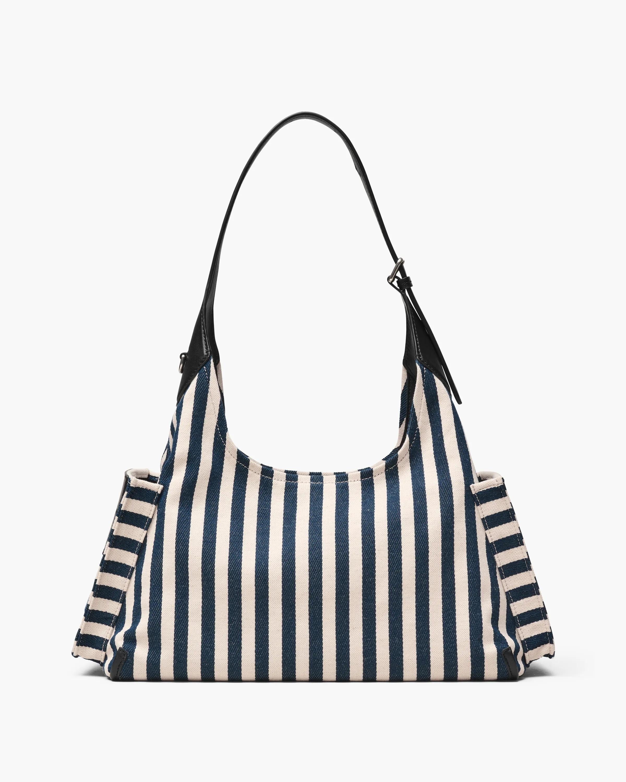 The Stripe Canvas Belted Sack Bag