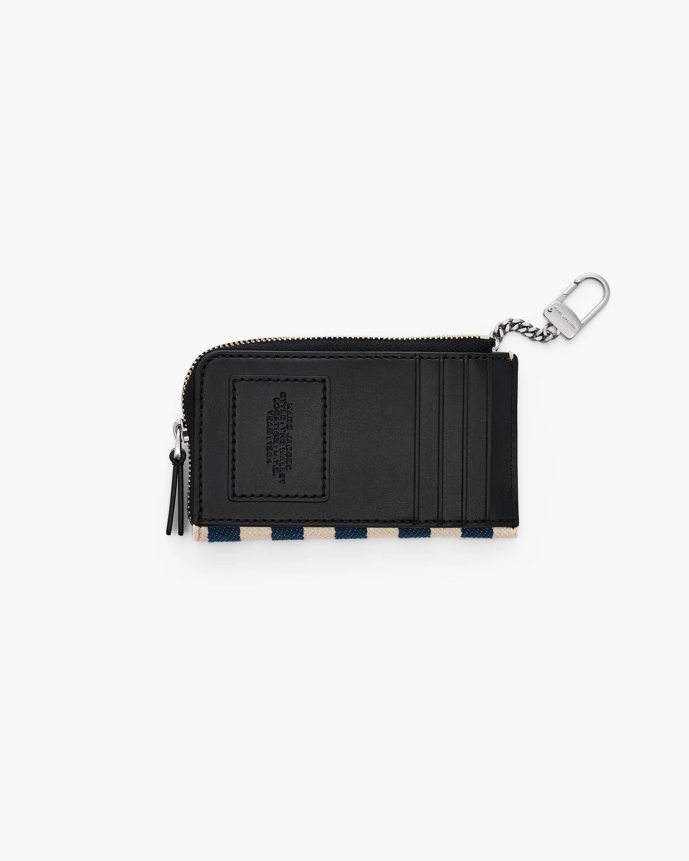 The Stripe Canvas Top Zip Multi Wallet