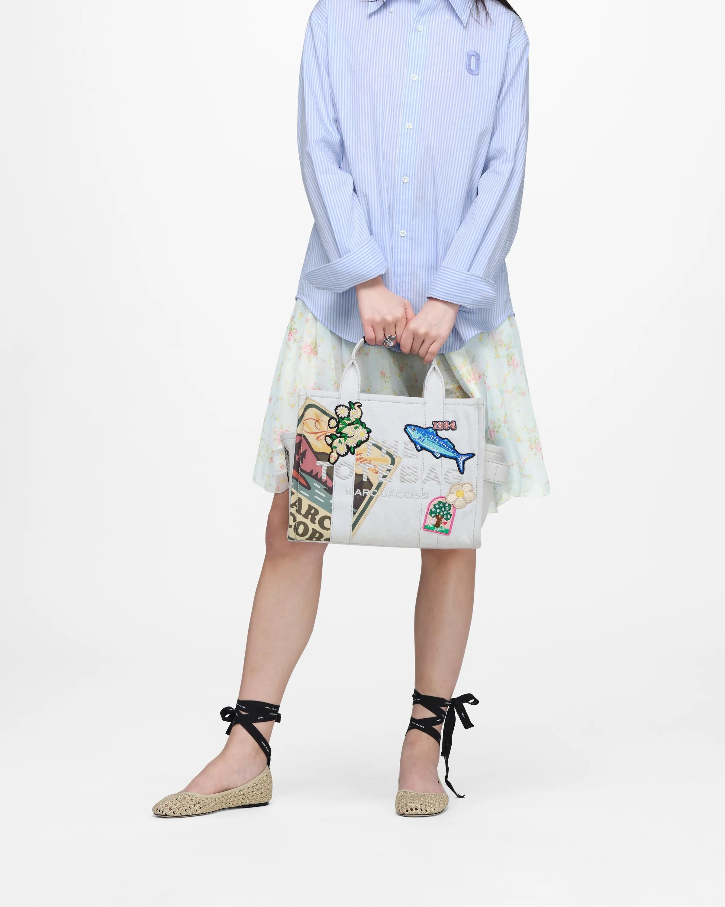The Camp Patchwork Denim Medium Tote Bag