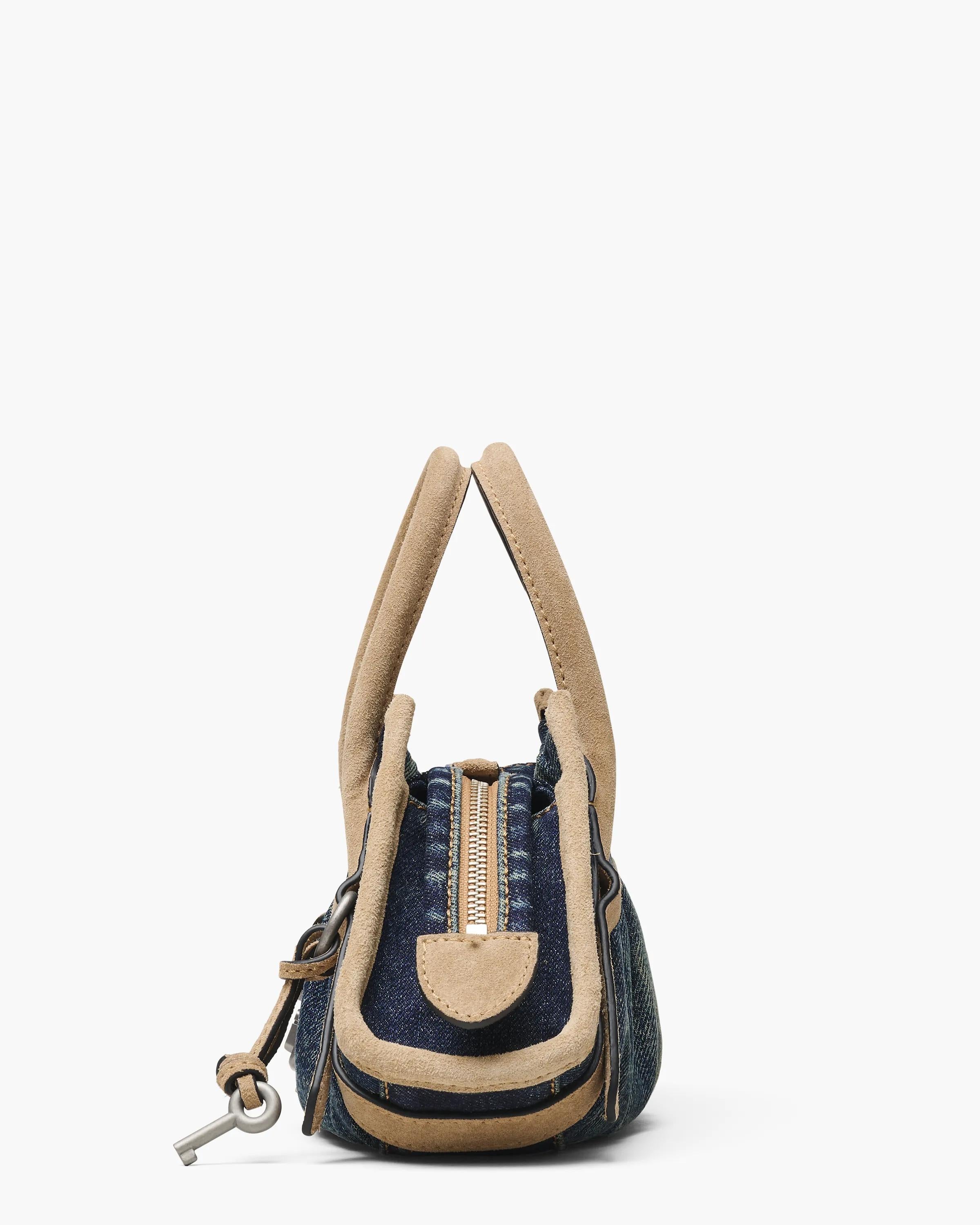 The Denim Suede Cristina Small Satchel