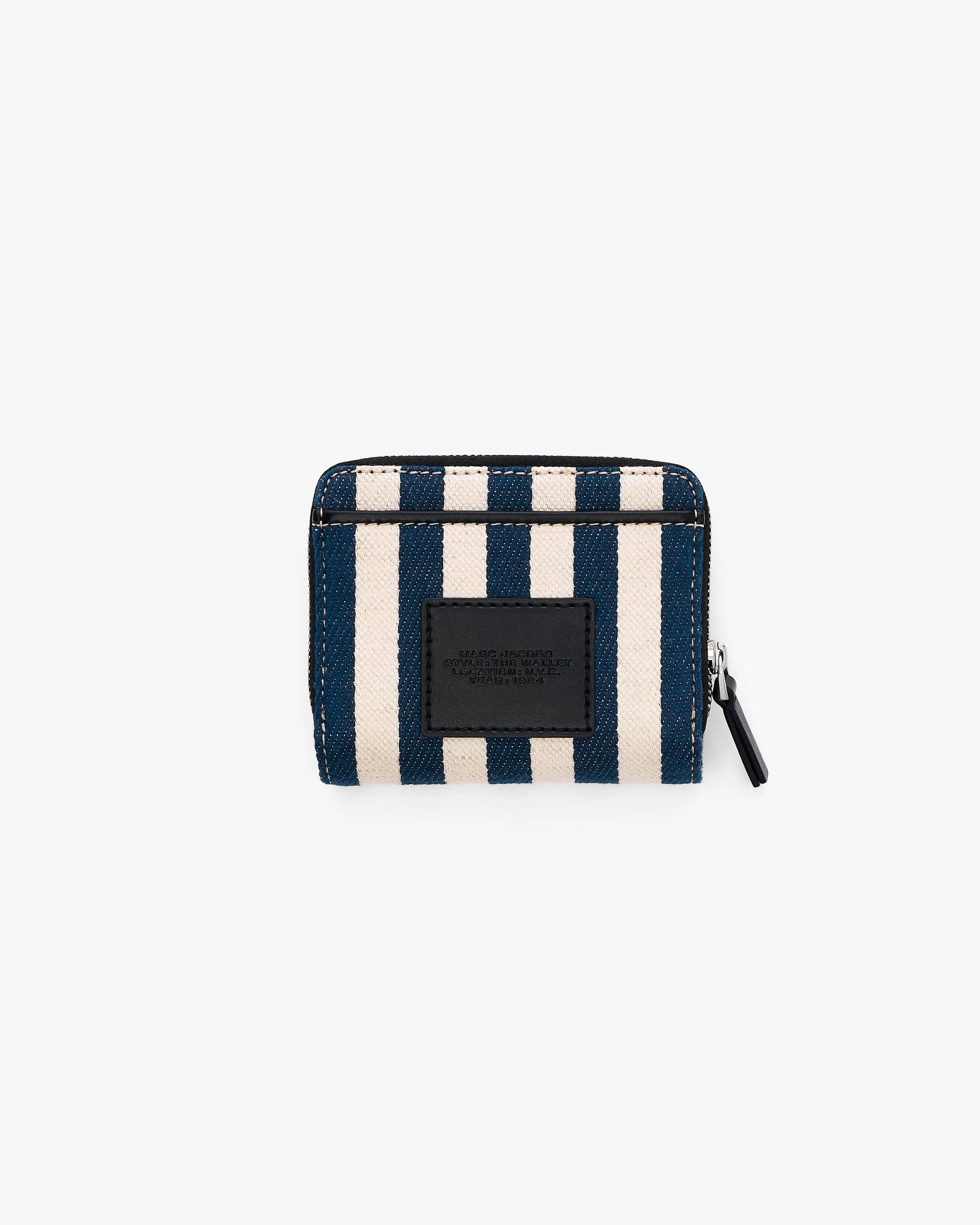 The Stripe Canvas Mini Compact Wallet