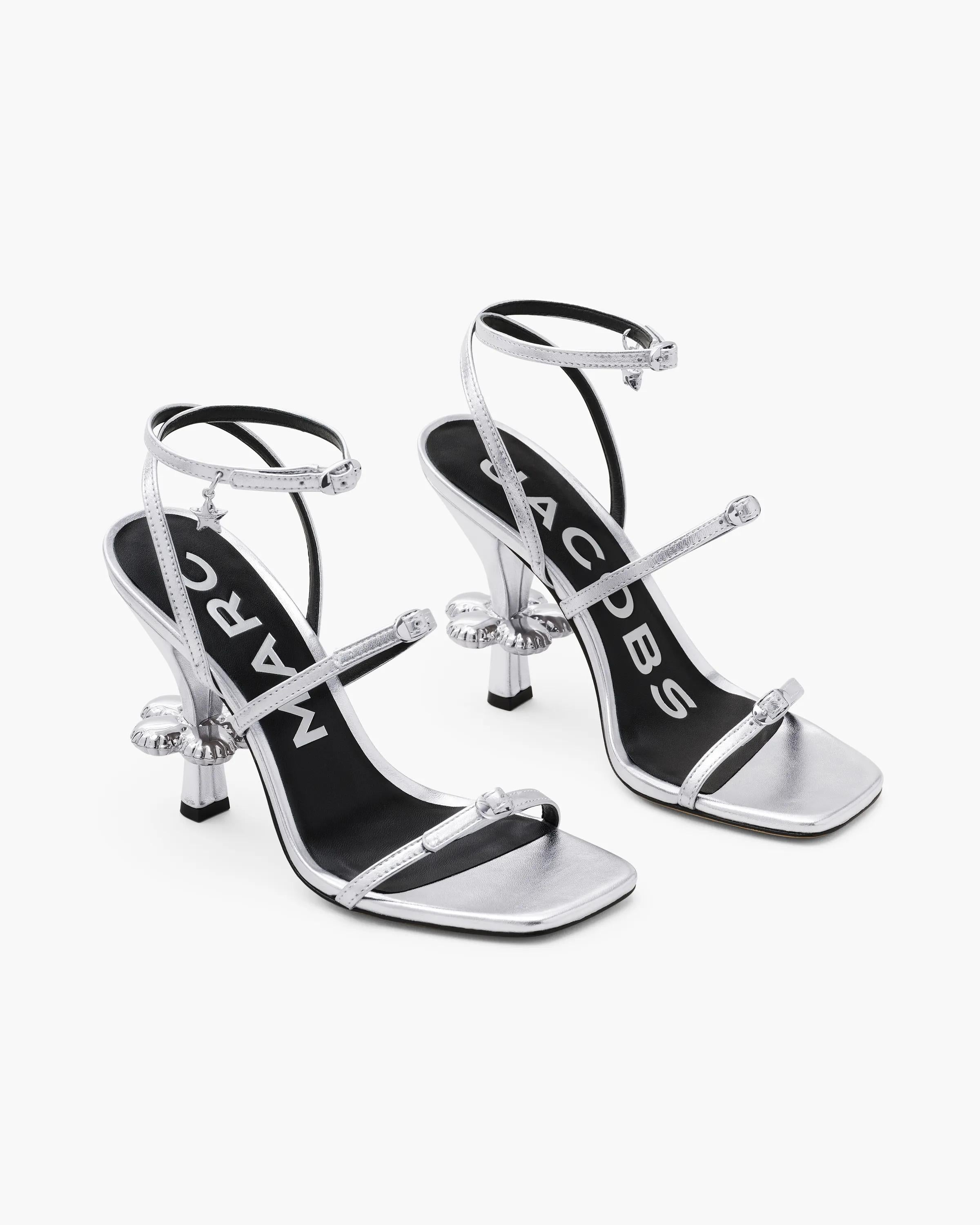 The Metallic Leather Daisy Heel