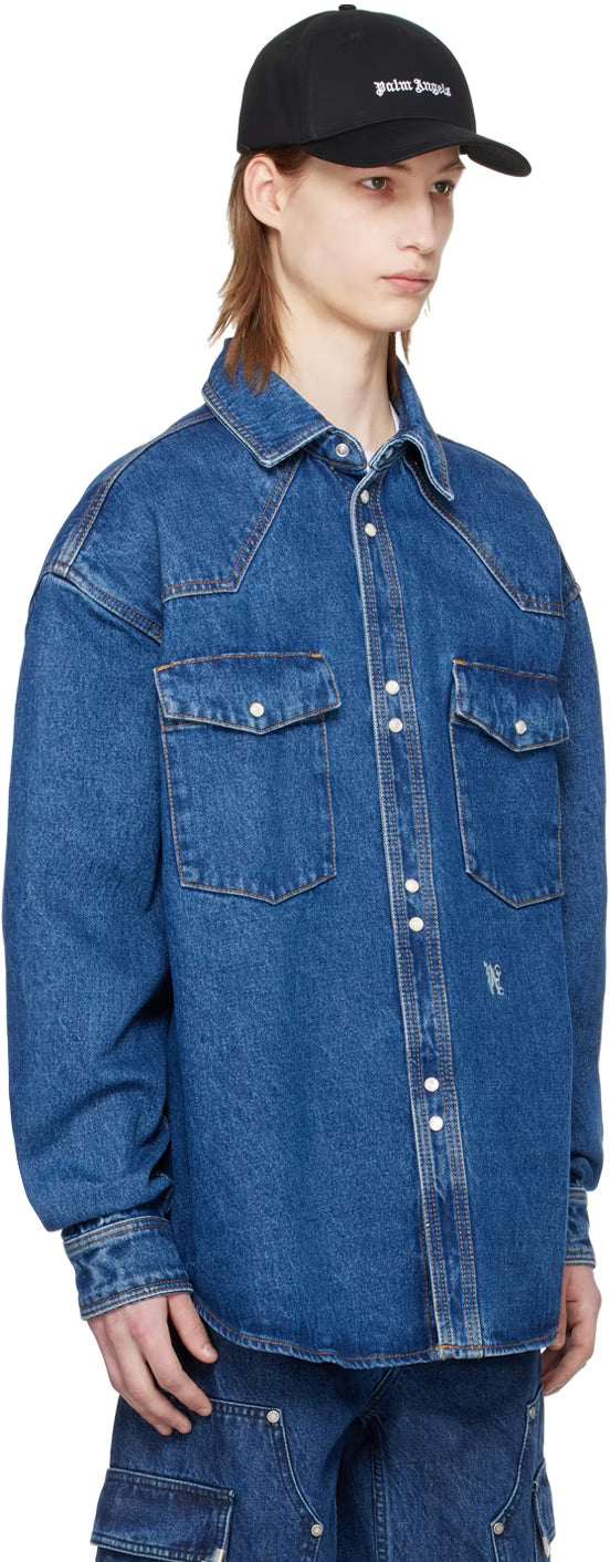 Blue Monogram Denim Shirt