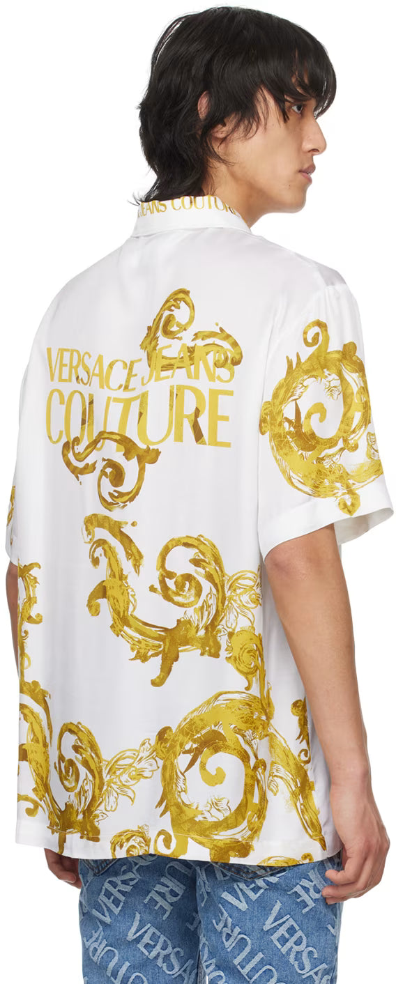 White Watercolor Couture Shirt