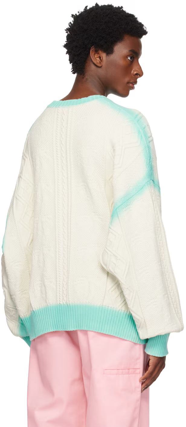 Off-White Sprayed Palm Sweater
