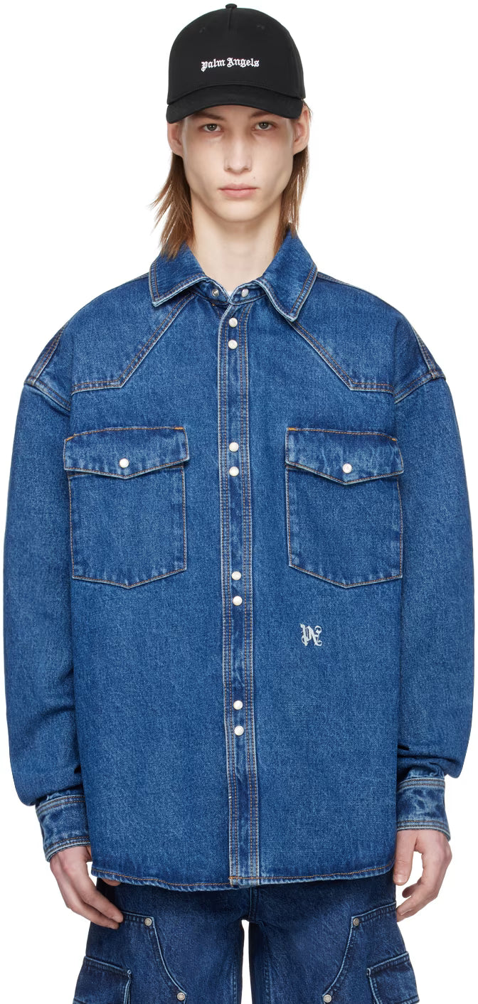 Blue Monogram Denim Shirt
