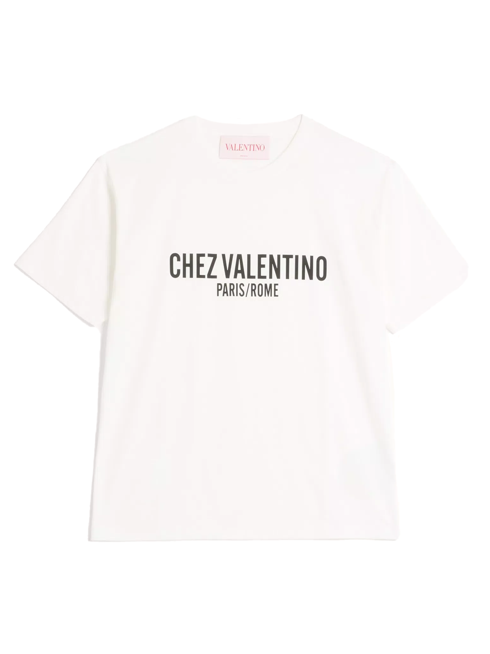Valentino Chez Valentino Paris/Rome T-Shirt in White