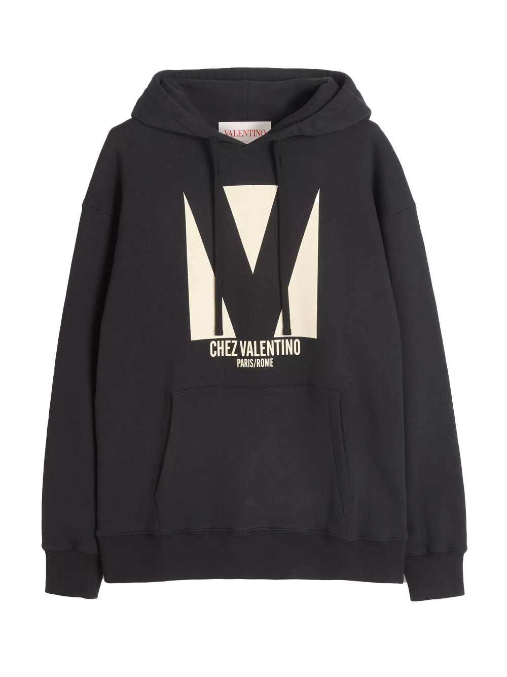 Valentino Chez Valentino Print Hoodie in Black