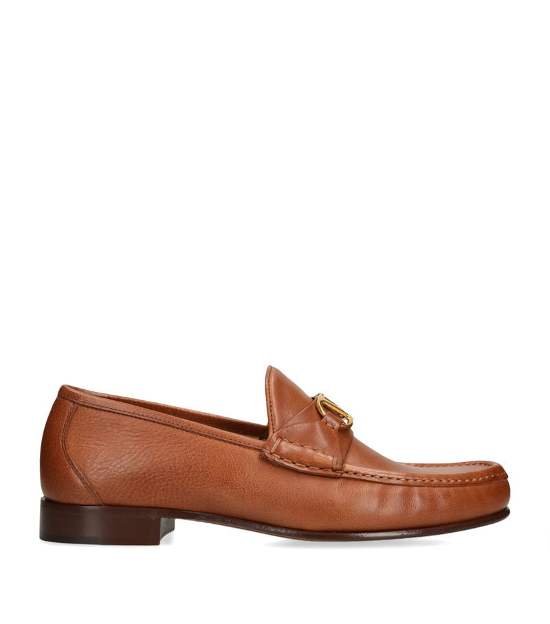 Leather VLogo Signature Loafers