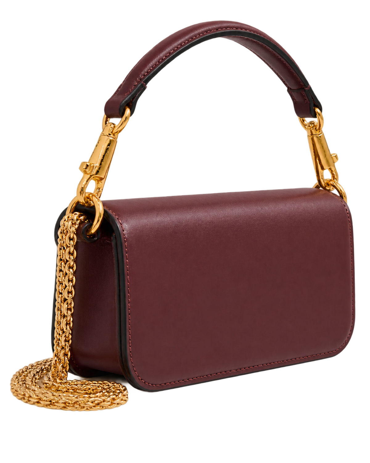 Valentino Garavani Maroon Loco Small Shoulder Bag