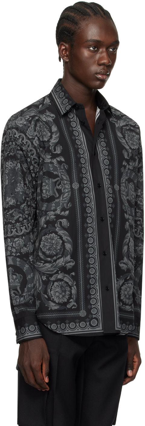 Versace Black Barocco Shirt