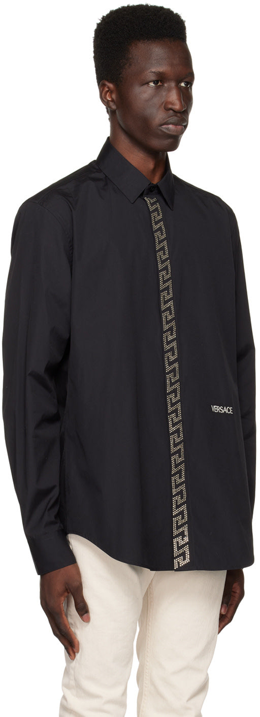 Versace Black Studded Shirt