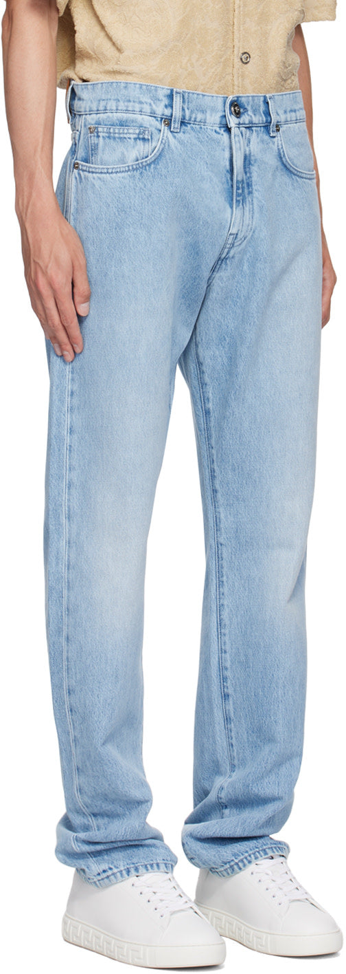 Versace Blue Regular-Fit Jeans