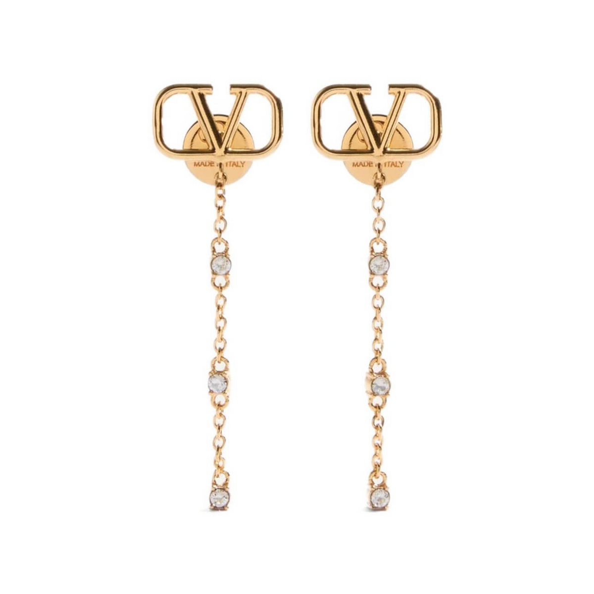 VLogo Signature drop earrings
