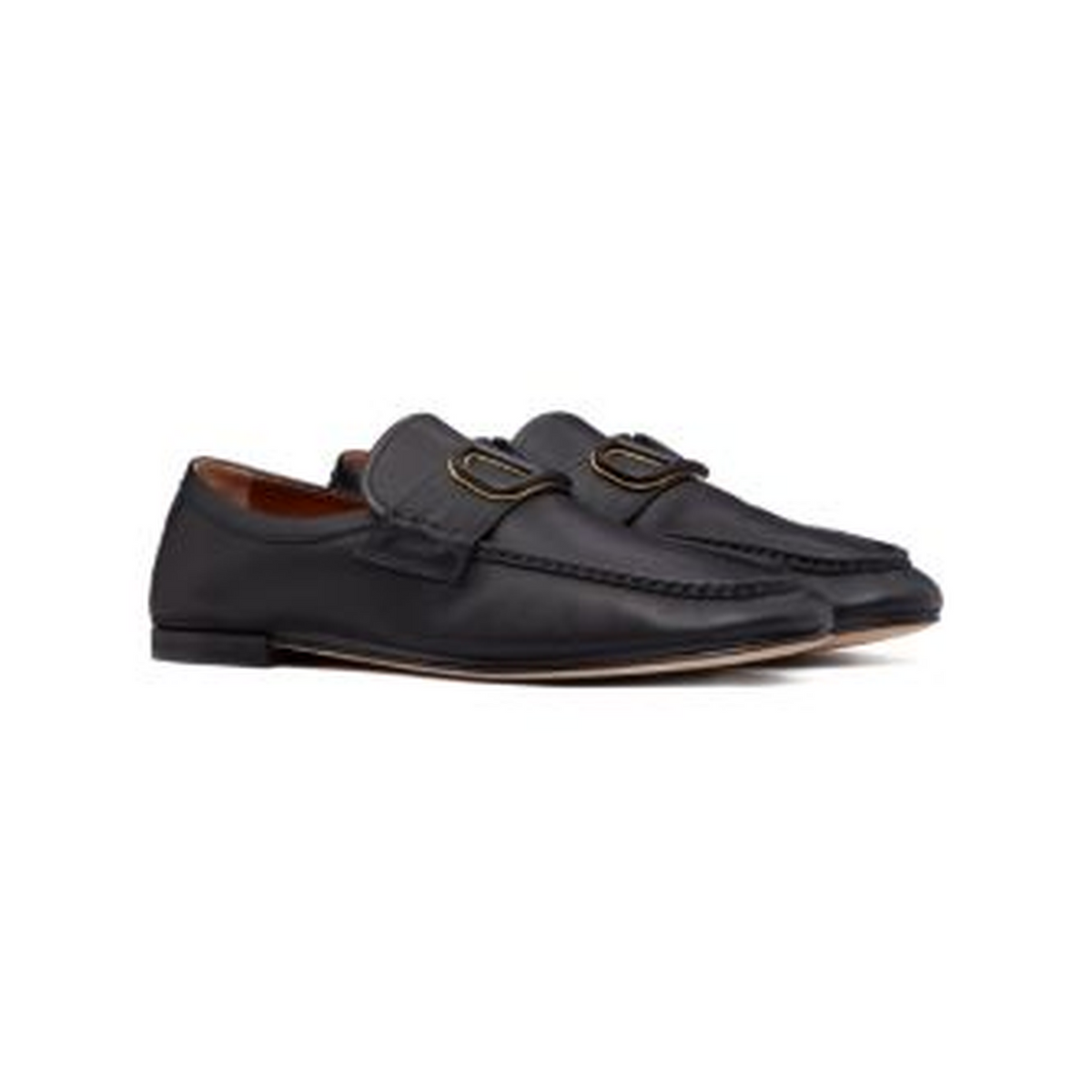 VLogo Signature leather loafers