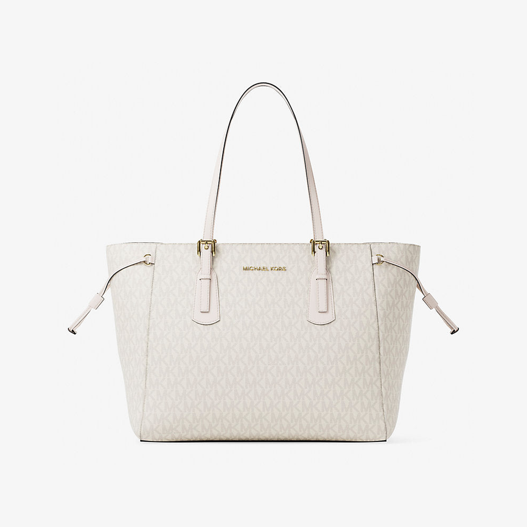 Voyager Large Signature Logo Top-Zip Tote Bag