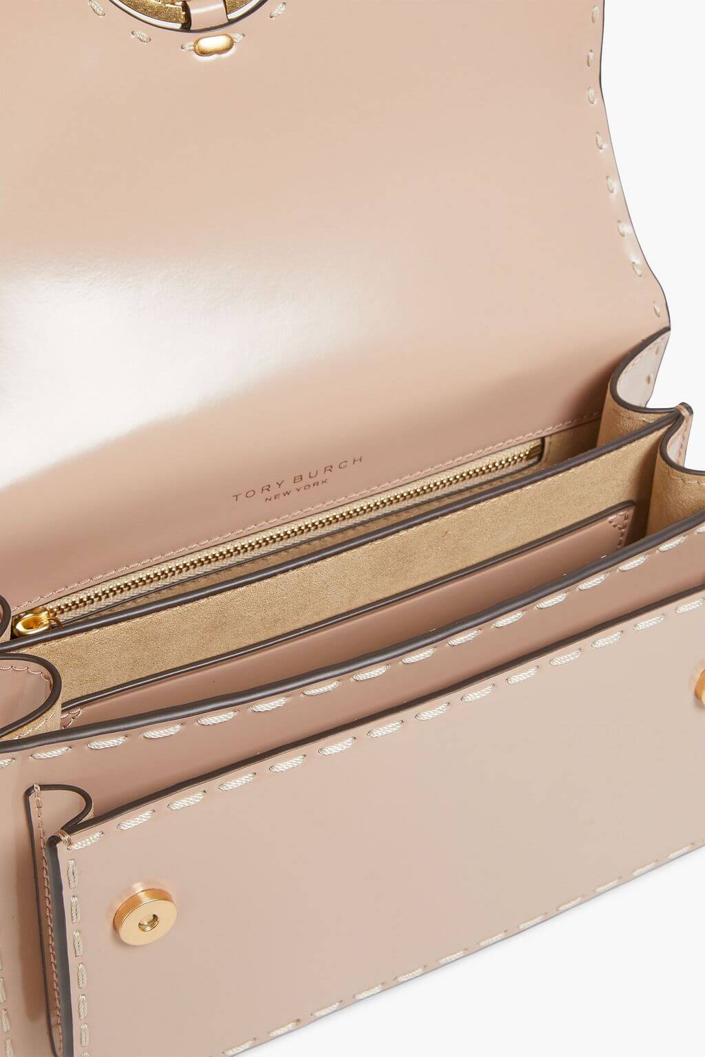 Tory Burch TORY BURCH Miller glossed-leather cross-body bag - Bags | Shop From The Mirage