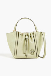 Tory Burch TORY BURCH McGraw pebbled-leather and suede tote - Bags | Shop From The Mirage