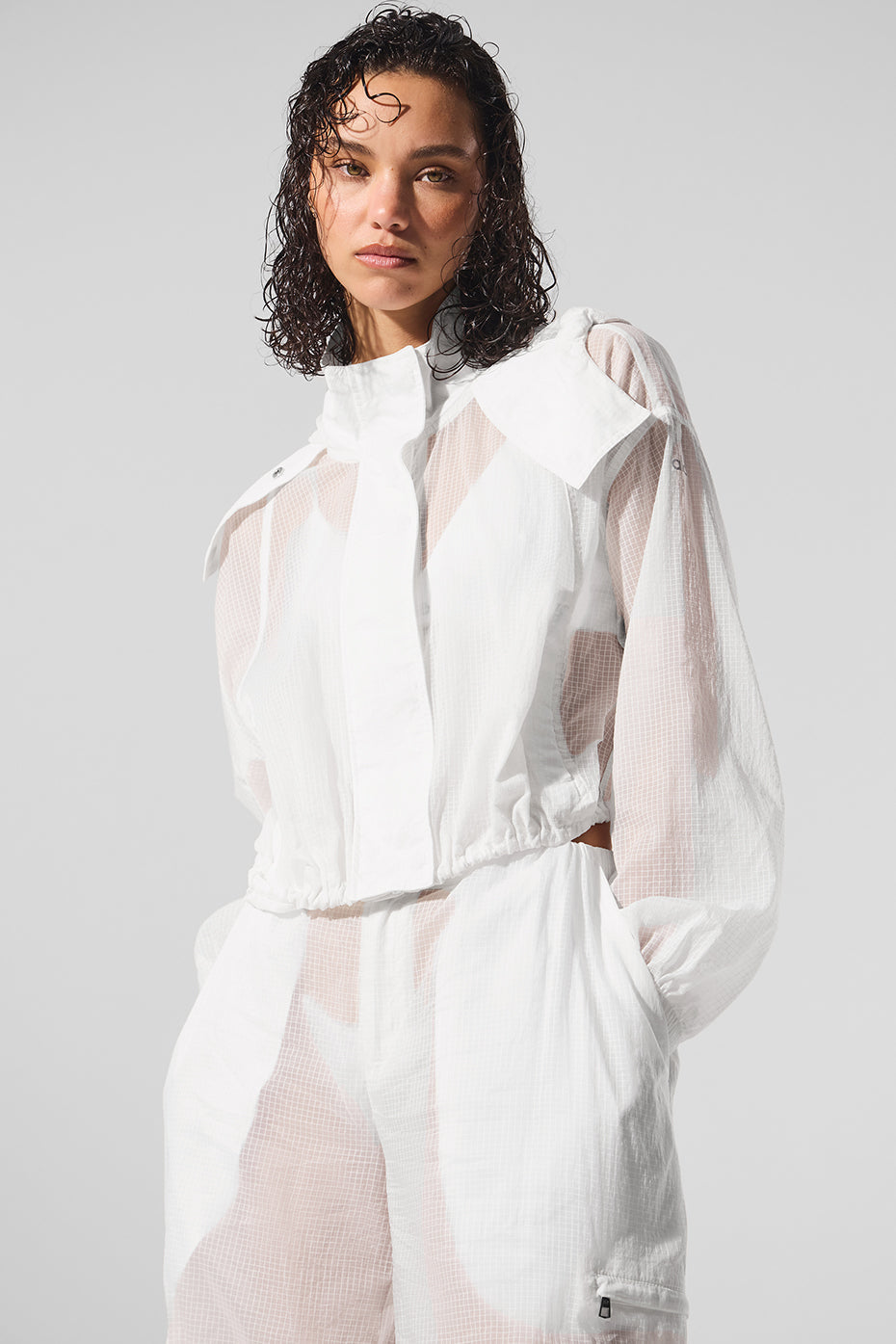 Cropped Game Time Full Zip Jacket