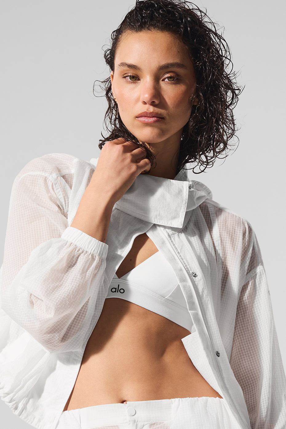 Cropped Game Time Full Zip Jacket