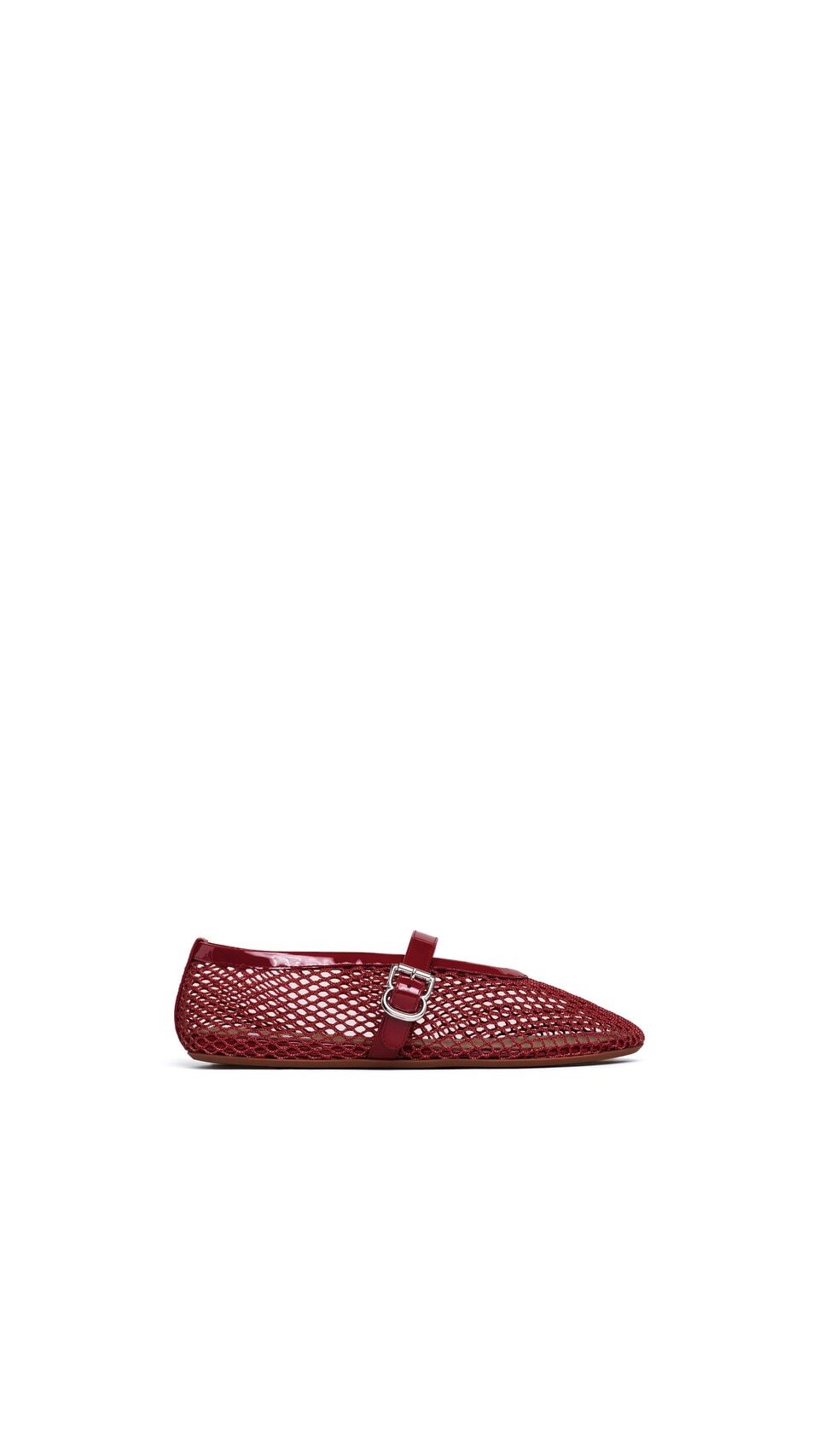 Alaïa Carmine BALLET FLATS IN FISHNET