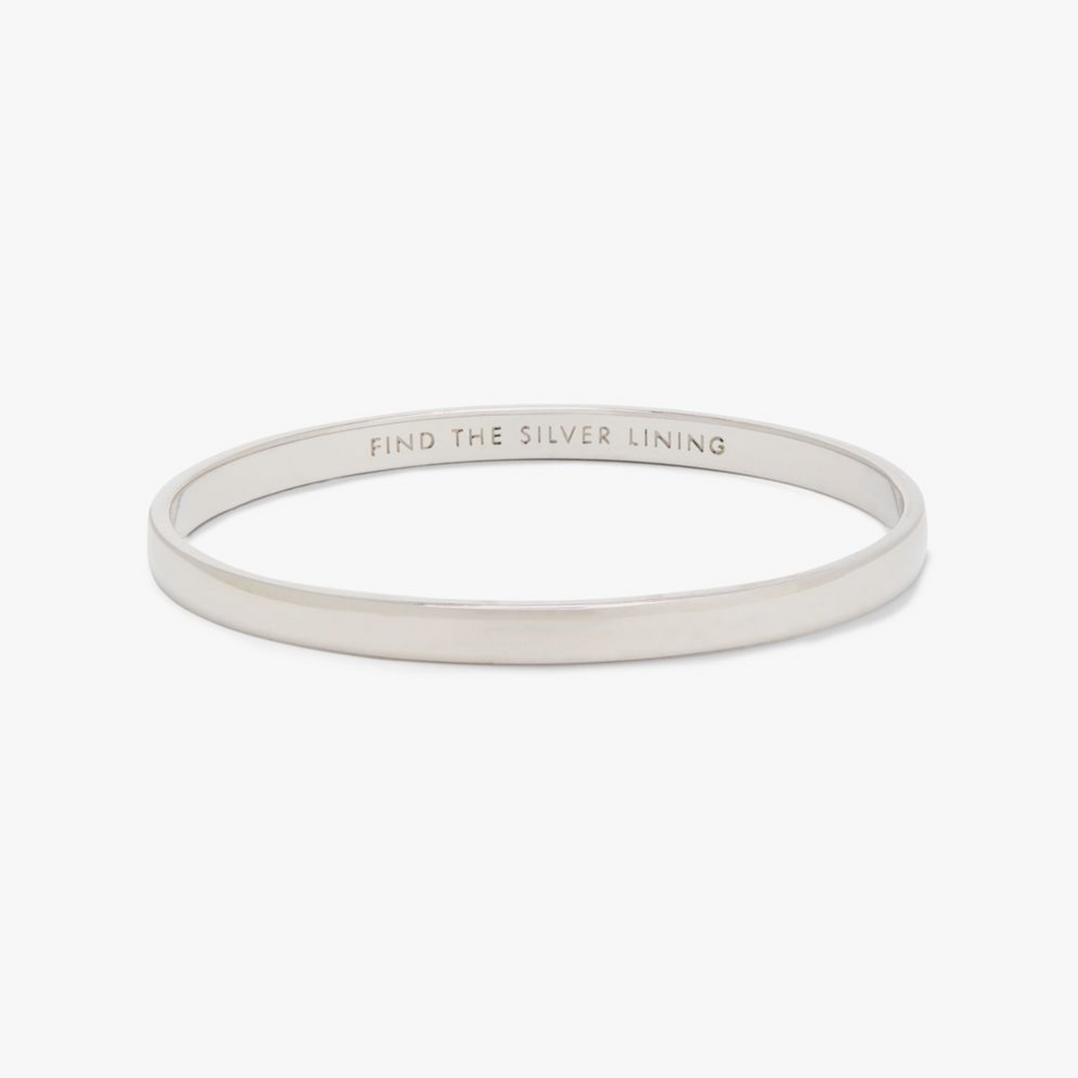 Silver Lining Idiom Bangle