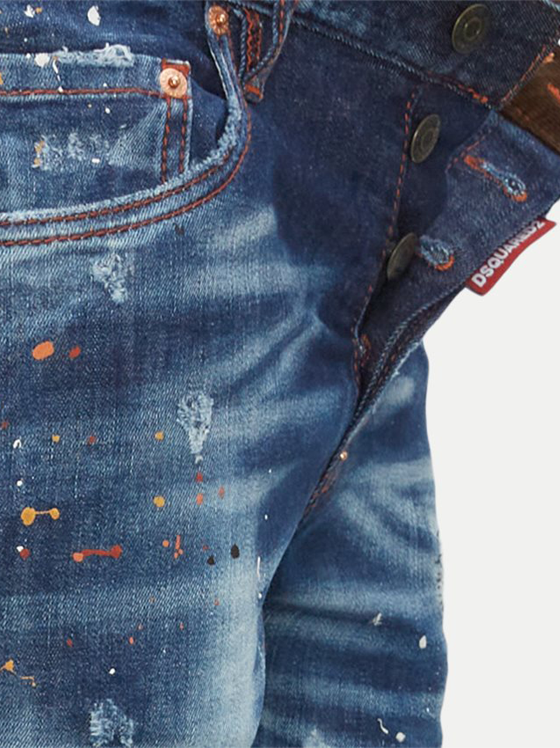 Dsquared2 Super Twinky Dean & Dan Slim Jeans in Blue
