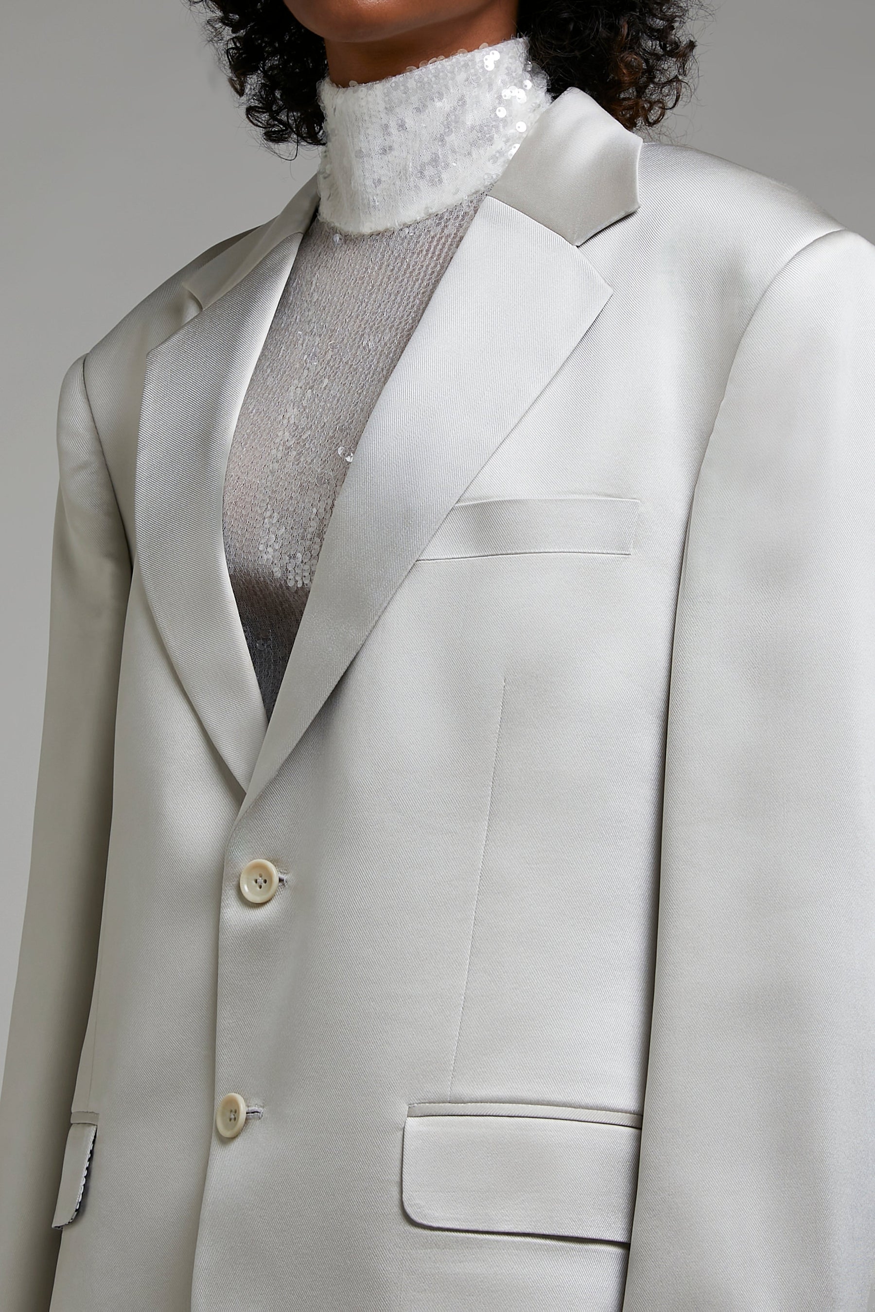 WHAT ARE YOU NOT SILK BLAZER