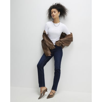 White & Beige Fitted T-Shirt Multipack