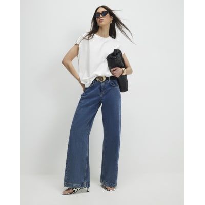 White Short Sleeve Loose Fit Top