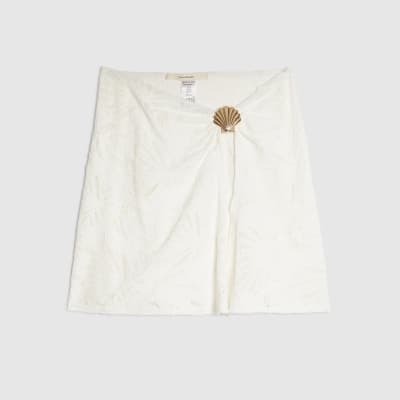 White Textured Sarong