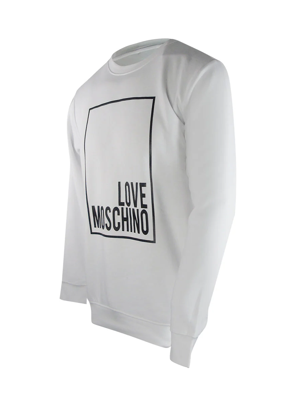 Love Moschino Iconic Box Logo White Sweatshirt