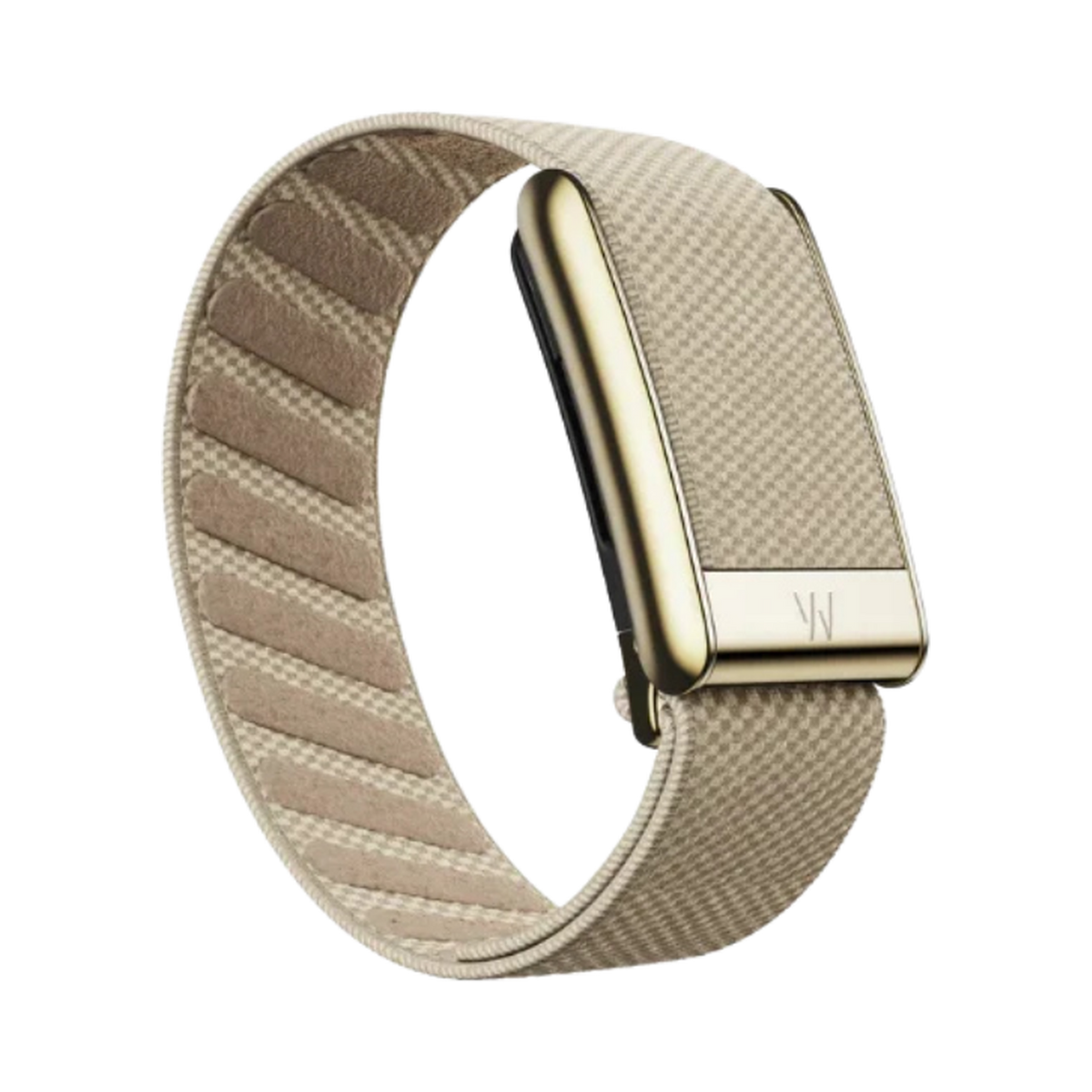 Whoop 5.0 Superknit Luxe Dune with Gold Band (12 Month Peak Subscription Included)
