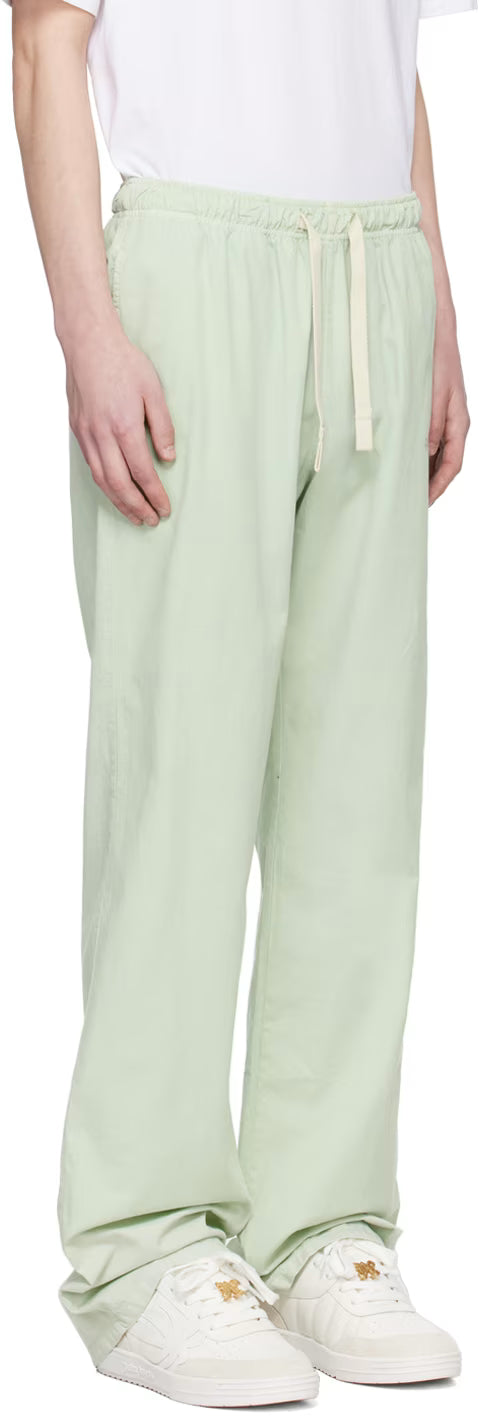 Green Embroidered Sweatpants