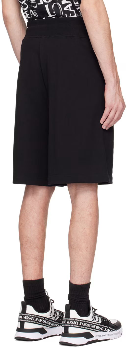 Black Printed Shorts