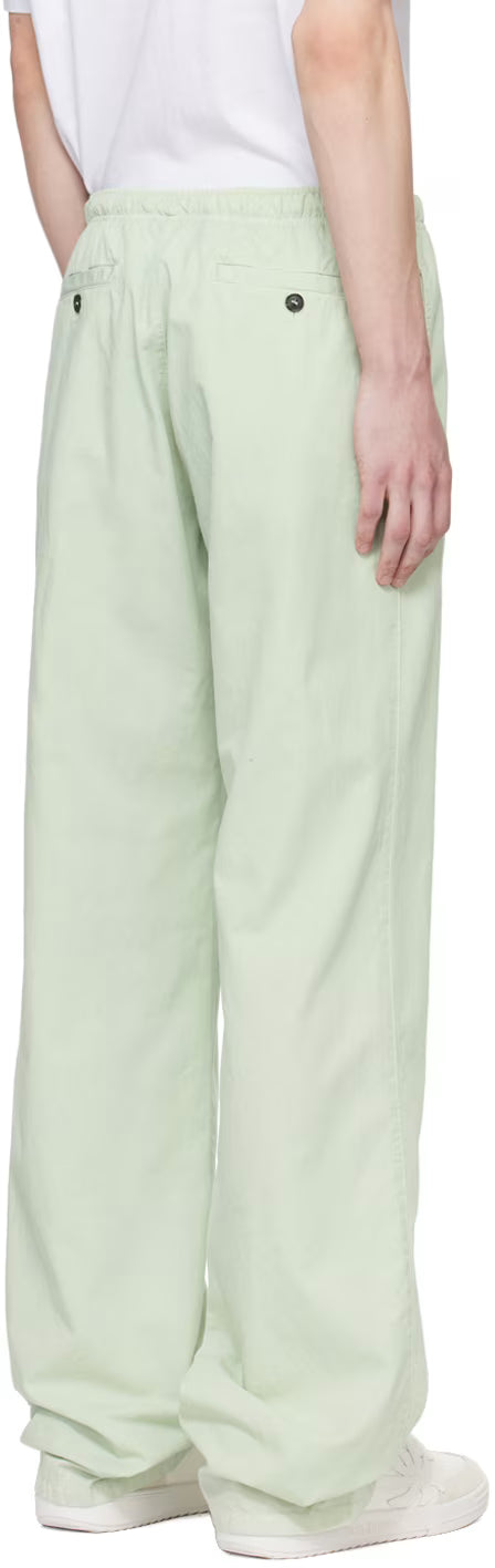 Green Embroidered Sweatpants