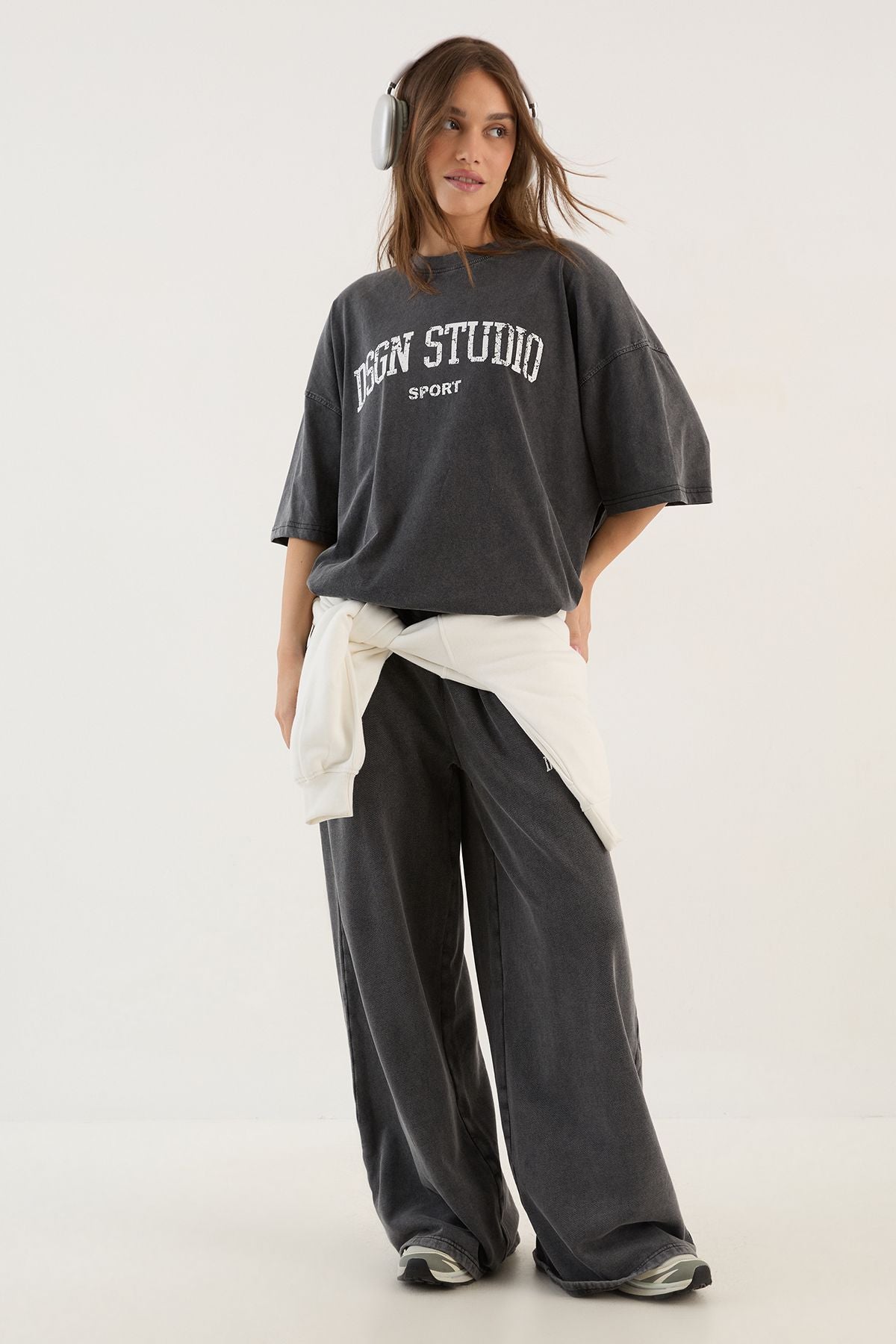 DSGN Studio Collegiate Printed Oversized T-Shirt