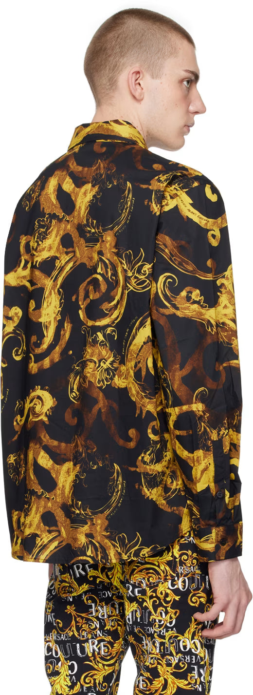 Black Watercolor Couture Shirt