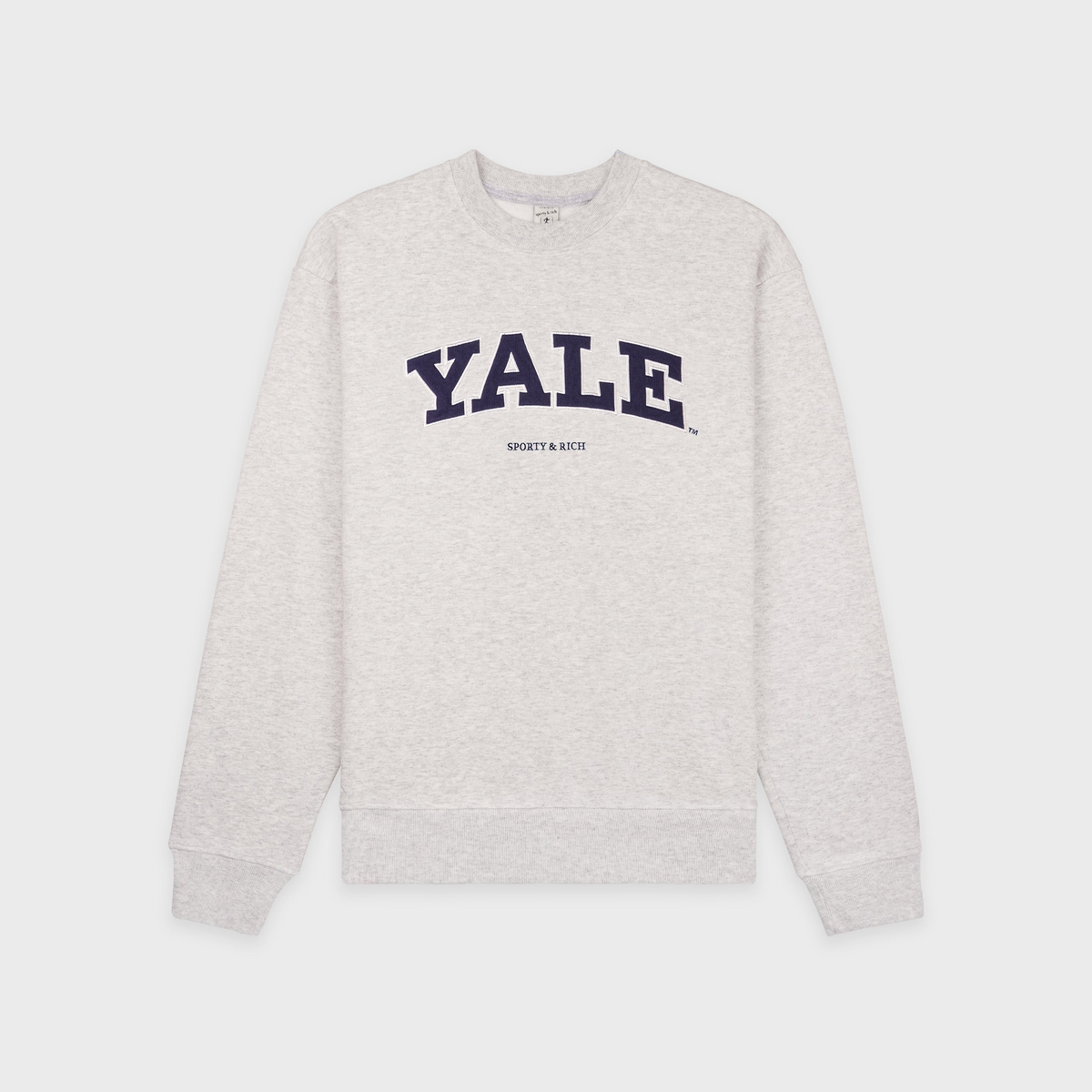 Yale Ivy Crewneck - Heather Gray/Navy