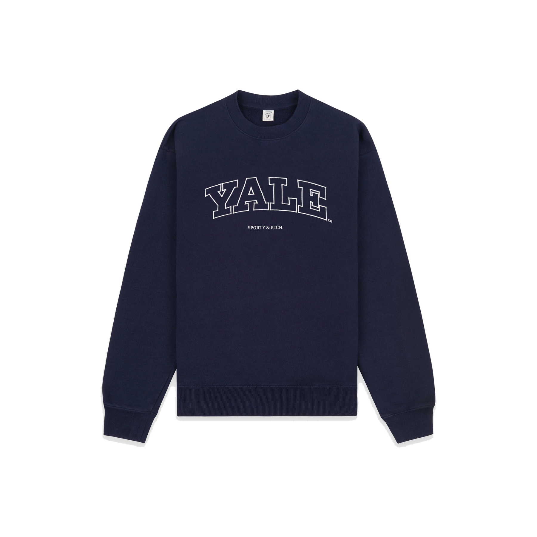 Yale Ivy Crewneck - Navy/White