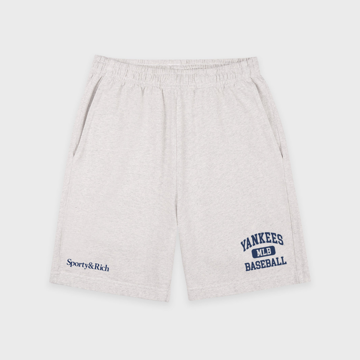 Yankees Ivy Gym Short - Heather Gray/Navy