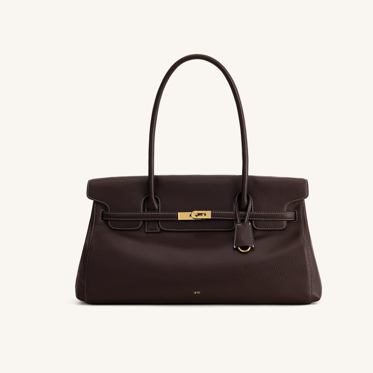 Yara Large Shoulder Bag - Dark Brown