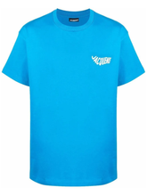 Jacquemus Le Vague Print Logo Wave T-Shirt in Blue