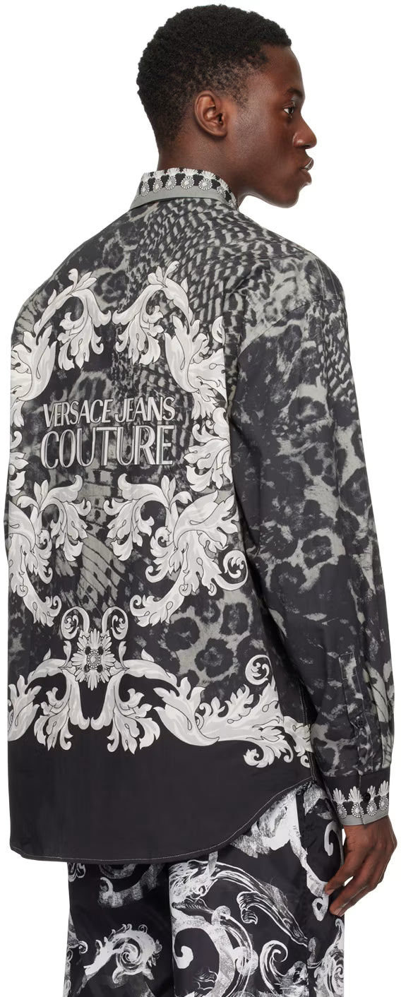 Black & Gray Animalier Shirt