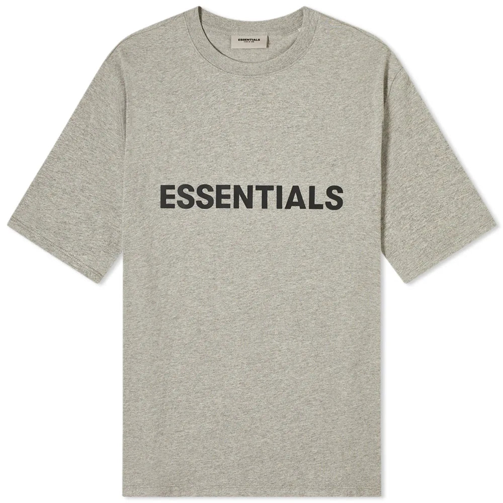 Essential Essentials Front Logo Tee SS20 Heather Oat - Size: XXS T-Shirts | Shop From The Mirage