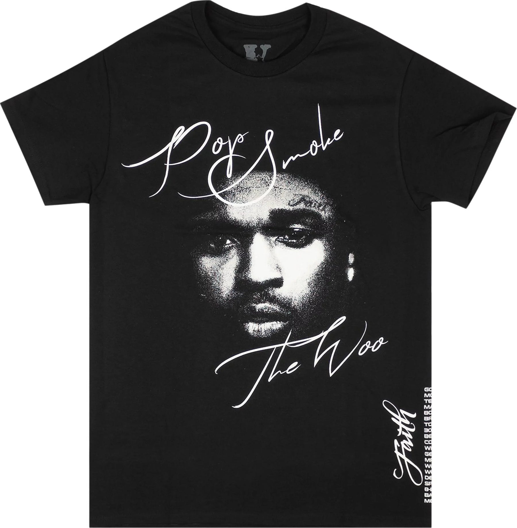 V-Lone Pop Smoke Faith T-Shirt 'Black' - Size: S T-Shirts | Shop From The Mirage