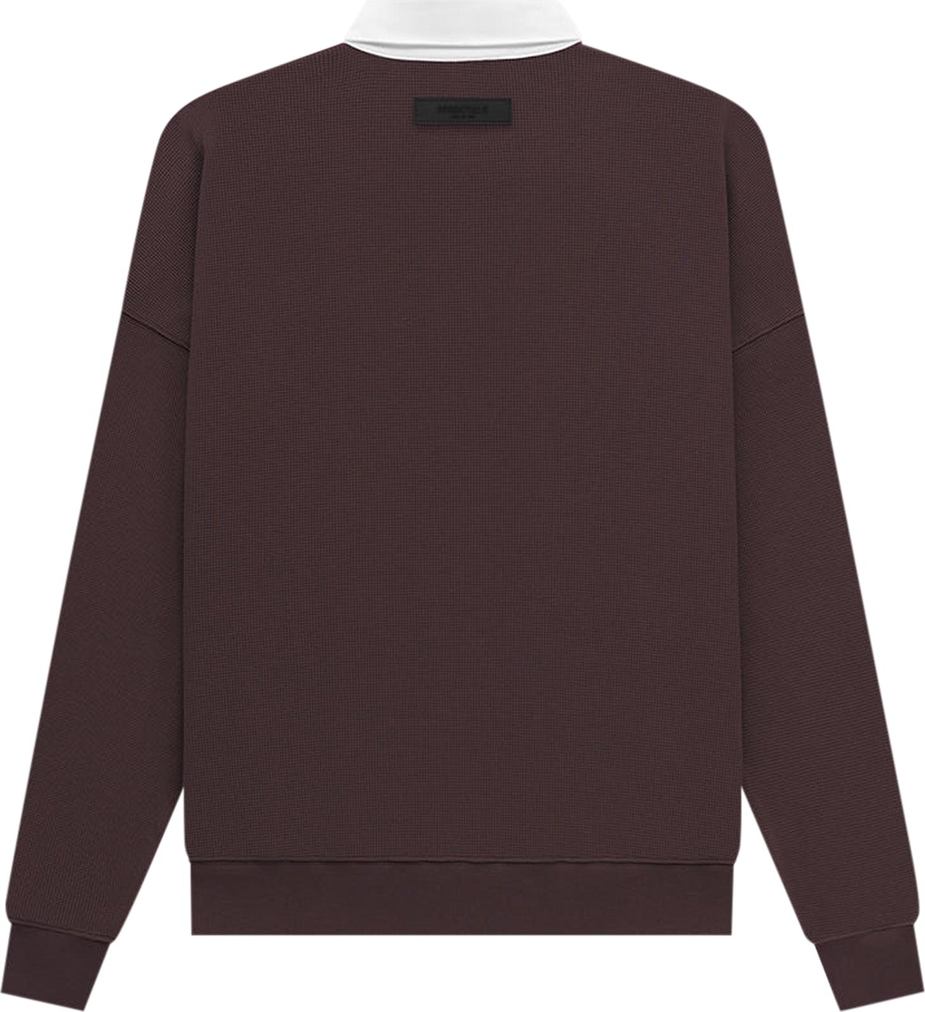 Essential Essentials Plum Rugby Sweatshirt - Size: XS Sweatshirts | Shop From The Mirage