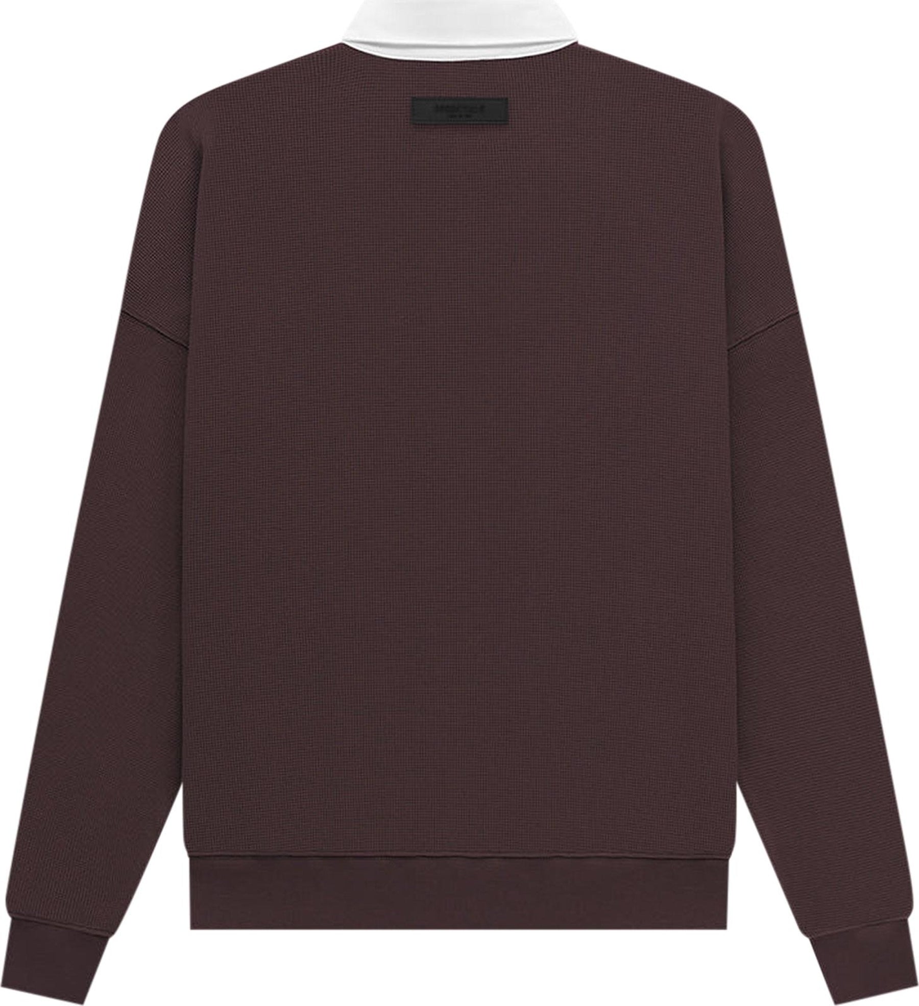 Essential Essentials Plum Rugby Sweatshirt - Size: XS Sweatshirts | Shop From The Mirage